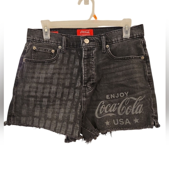 COCA-COLA X LUCKY BRAND HI-RISE MOM SHORT. SIZE 8/29 - Picture 2 of 14